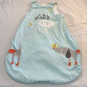 Blue Baby Sleep Sack with Fun Print - TOG 1.78